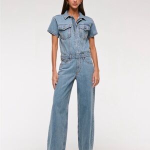 Denim Jumpsuit Jeans - Women